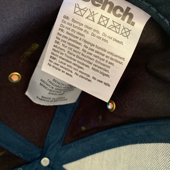 BENCH Navy Adjustable Baseball Cap with Bird Print. - Picture 7 of 7